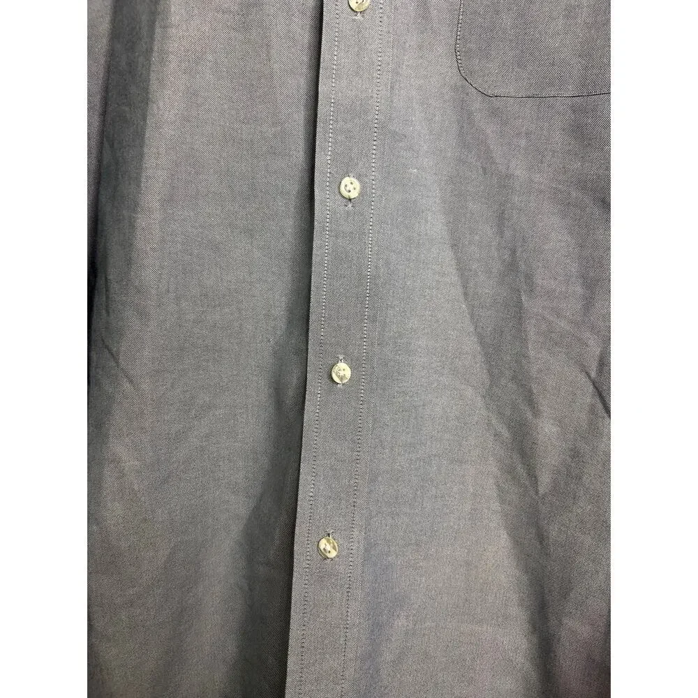 Polo Ralph Lauren Classic Oxford Button-Down‎ Shirt Gray Long Sleeve Size 44